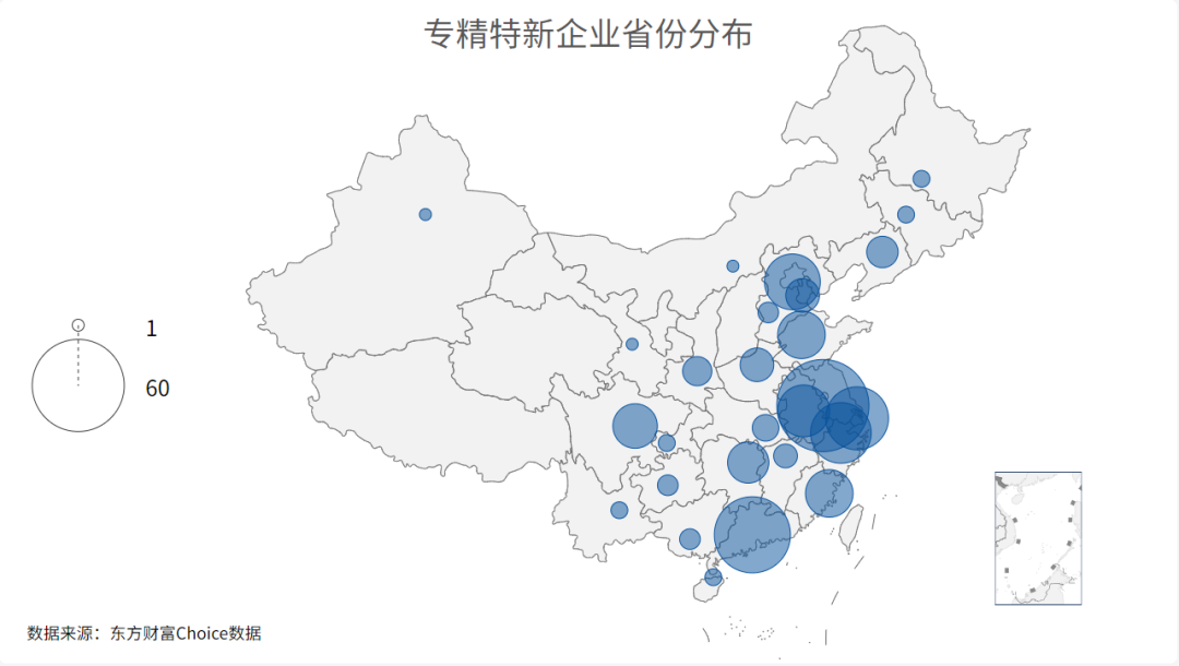 A股1505家专精特新企业区域大分布：苏粤浙三省数量居前 显现产业链中坚力量