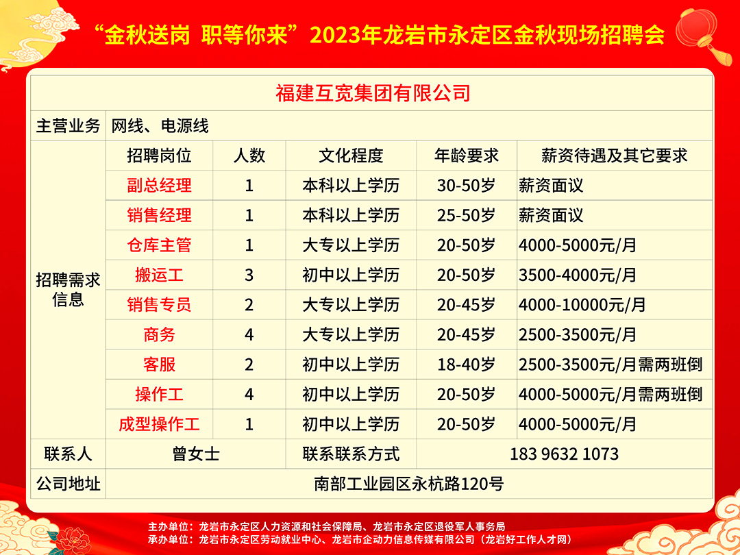 永安人才网最新招聘信息,聚焦永安人才网，海量新鲜职位速递！