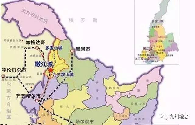 嫩江县最新地图,嫩江县全新版图精准呈现。